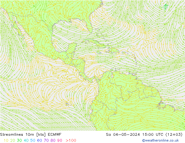 Streamlines 10m ECMWF So 04.05.2024 15 UTC