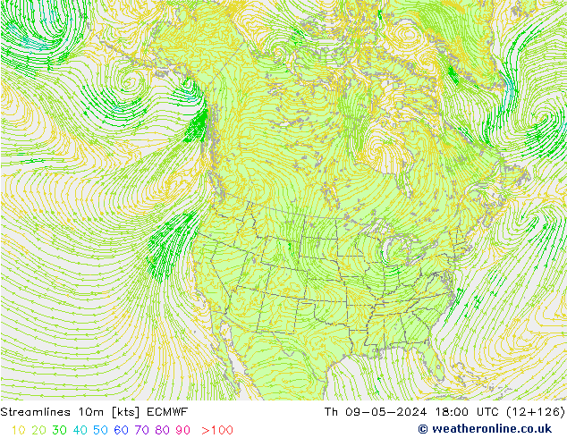 Rüzgar 10m ECMWF Per 09.05.2024 18 UTC