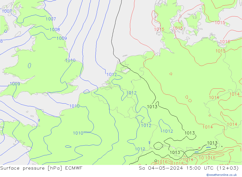 Bodendruck ECMWF Sa 04.05.2024 15 UTC