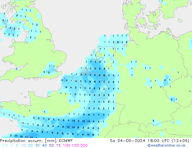 Nied. akkumuliert ECMWF Sa 04.05.2024 18 UTC