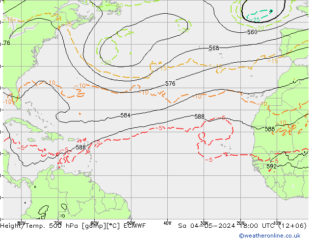 Z500/Rain (+SLP)/Z850 ECMWF  04.05.2024 18 UTC