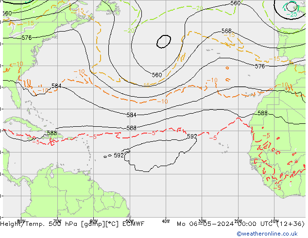 Z500/Rain (+SLP)/Z850 ECMWF  06.05.2024 00 UTC