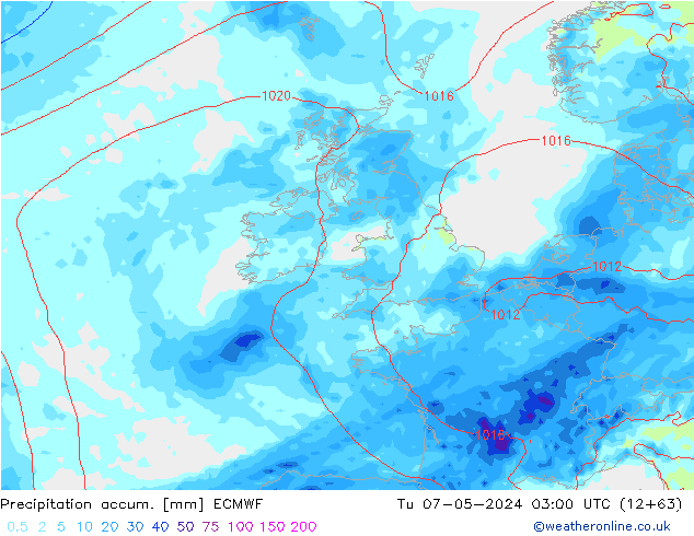 Nied. akkumuliert ECMWF Di 07.05.2024 03 UTC