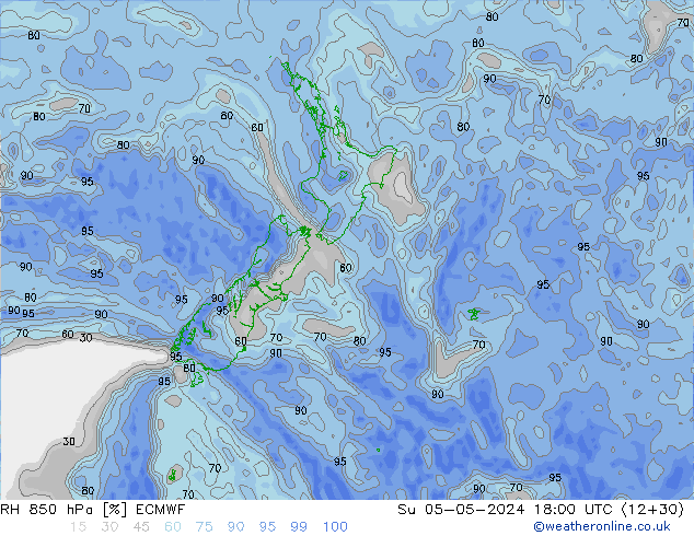 RH 850 hPa ECMWF Su 05.05.2024 18 UTC