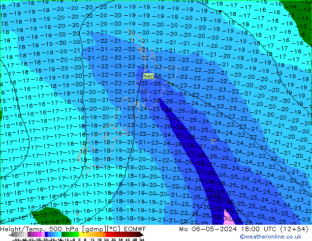 Z500/Rain (+SLP)/Z850 ECMWF Seg 06.05.2024 18 UTC