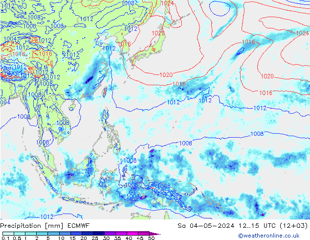 Niederschlag ECMWF Sa 04.05.2024 15 UTC