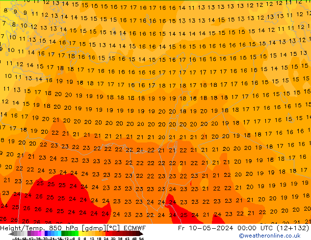 Z500/Rain (+SLP)/Z850 ECMWF пт 10.05.2024 00 UTC