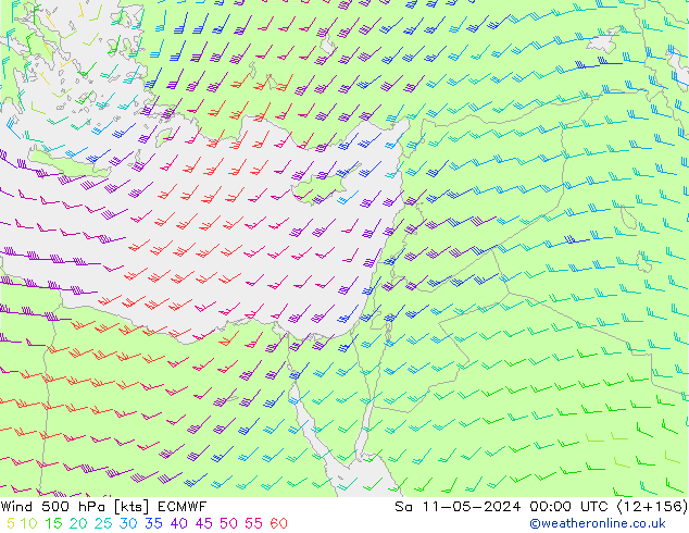 Wind 500 hPa ECMWF So 11.05.2024 00 UTC