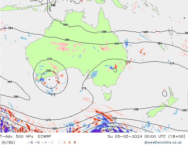 T-Adv. 500 hPa ECMWF dim 05.05.2024 00 UTC