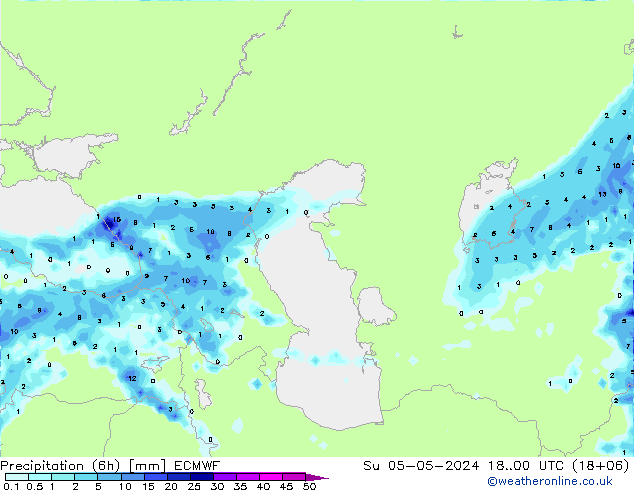 Z500/Rain (+SLP)/Z850 ECMWF dom 05.05.2024 00 UTC