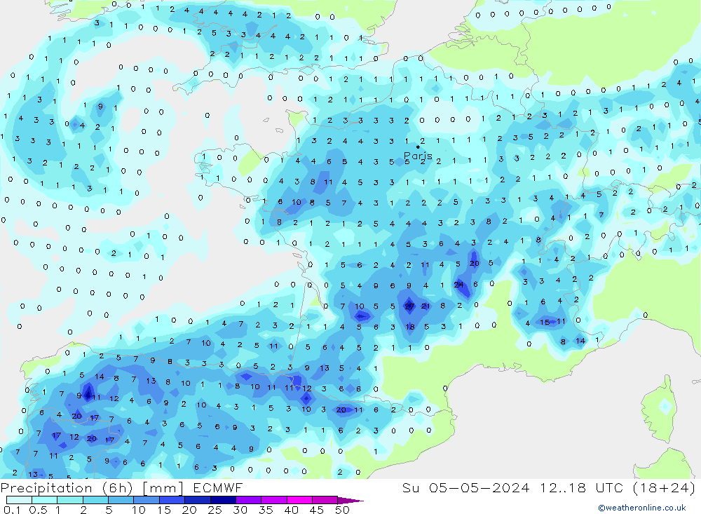 Z500/Rain (+SLP)/Z850 ECMWF So 05.05.2024 18 UTC