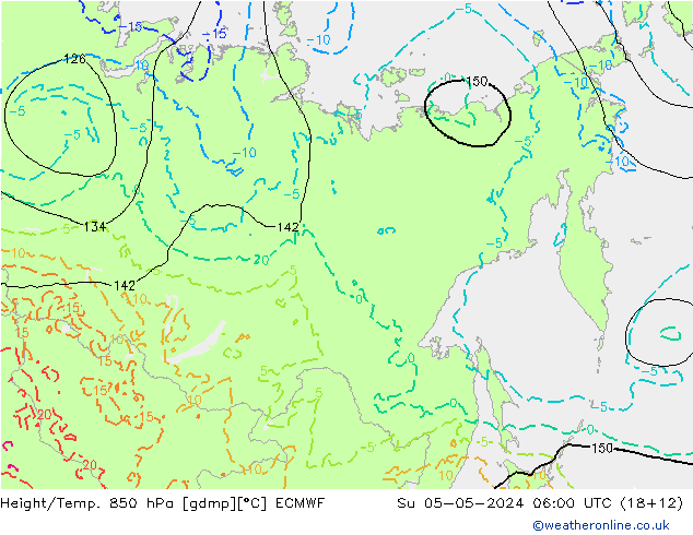 Z500/Rain (+SLP)/Z850 ECMWF So 05.05.2024 06 UTC