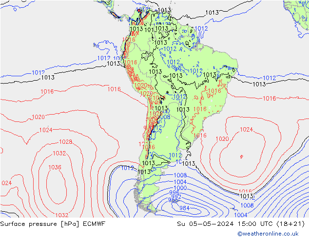 ciśnienie ECMWF nie. 05.05.2024 15 UTC