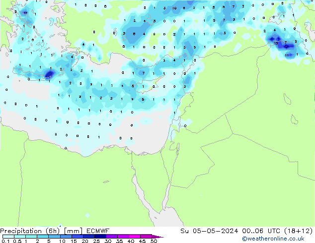 Z500/Rain (+SLP)/Z850 ECMWF Su 05.05.2024 06 UTC