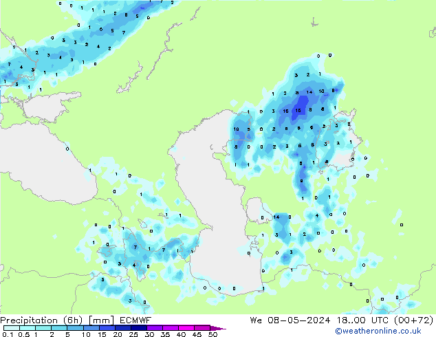 Z500/Regen(+SLP)/Z850 ECMWF wo 08.05.2024 00 UTC