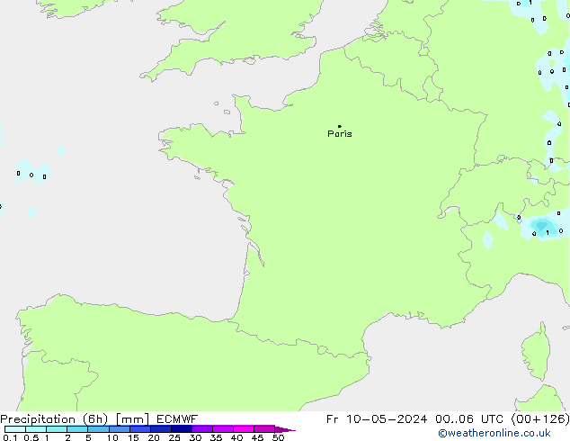 Z500/Rain (+SLP)/Z850 ECMWF Sex 10.05.2024 06 UTC