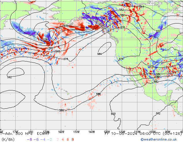 T-Adv. 500 hPa ECMWF pt. 10.05.2024 06 UTC