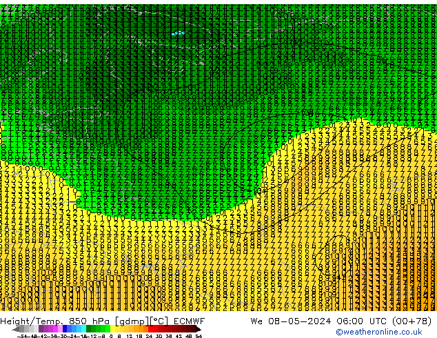 Z500/Rain (+SLP)/Z850 ECMWF ср 08.05.2024 06 UTC