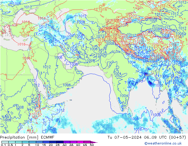 осадки ECMWF вт 07.05.2024 09 UTC