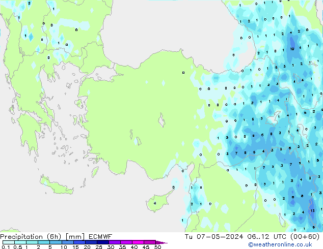 Z500/Rain (+SLP)/Z850 ECMWF Tu 07.05.2024 12 UTC