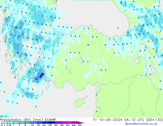 Z500/Rain (+SLP)/Z850 ECMWF пт 10.05.2024 12 UTC