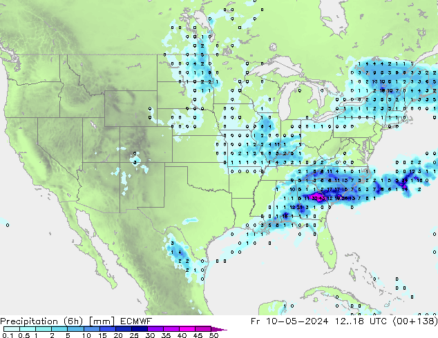 Z500/Rain (+SLP)/Z850 ECMWF vie 10.05.2024 18 UTC