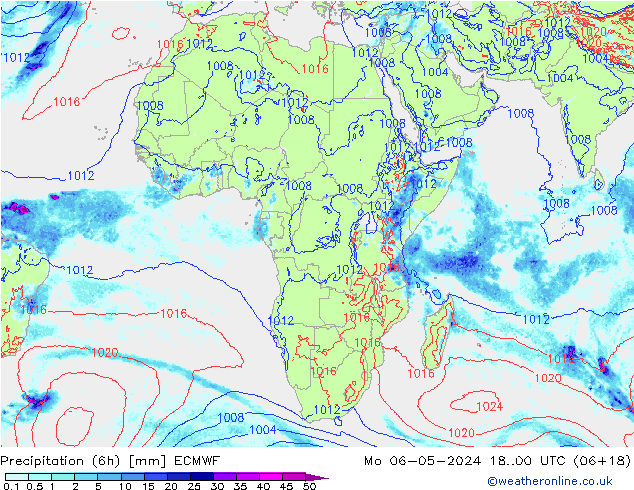 Z500/Regen(+SLP)/Z850 ECMWF ma 06.05.2024 00 UTC