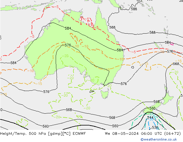 Z500/Rain (+SLP)/Z850 ECMWF  08.05.2024 06 UTC