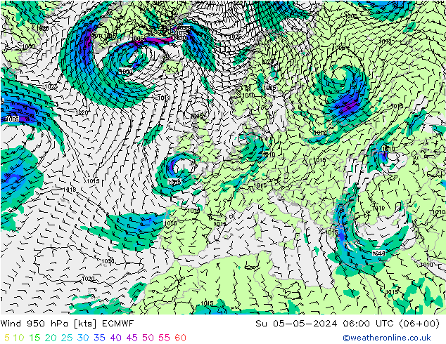  950 hPa ECMWF  05.05.2024 06 UTC