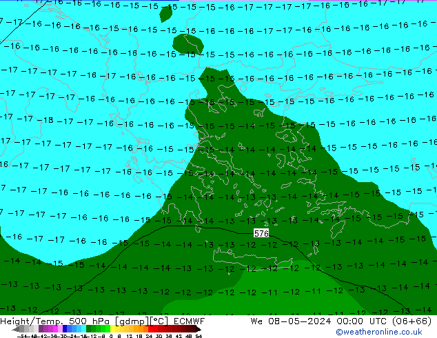 Z500/Rain (+SLP)/Z850 ECMWF ср 08.05.2024 00 UTC