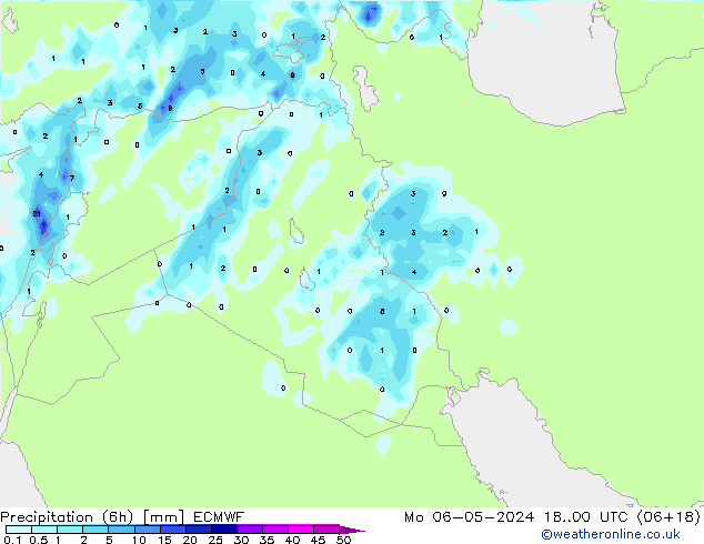 Z500/Rain (+SLP)/Z850 ECMWF Mo 06.05.2024 00 UTC