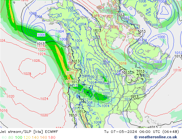 Courant-jet ECMWF mar 07.05.2024 06 UTC