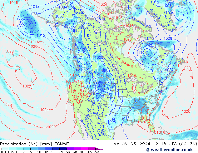 Z500/Rain (+SLP)/Z850 ECMWF Seg 06.05.2024 18 UTC