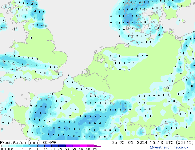 precipitação ECMWF Dom 05.05.2024 18 UTC