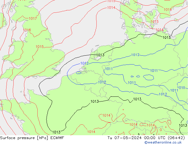 pression de l'air ECMWF mar 07.05.2024 00 UTC