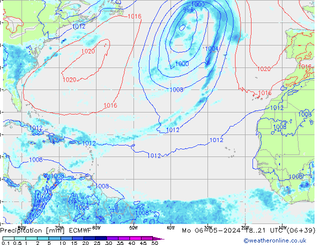 Neerslag ECMWF ma 06.05.2024 21 UTC