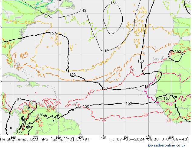 Z500/Rain (+SLP)/Z850 ECMWF Tu 07.05.2024 06 UTC