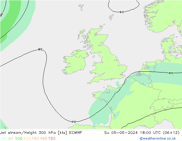 Jet Akımları ECMWF Paz 05.05.2024 18 UTC