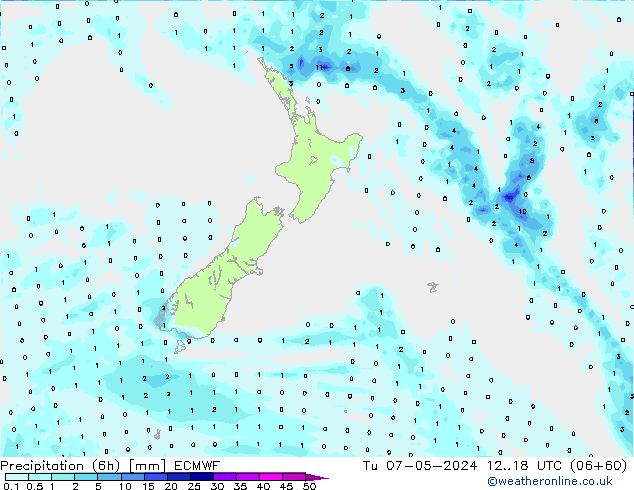 Z500/Rain (+SLP)/Z850 ECMWF  07.05.2024 18 UTC