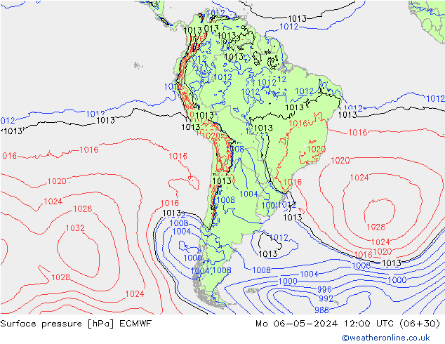 pression de l'air ECMWF lun 06.05.2024 12 UTC
