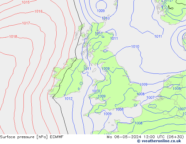 Surface pressure ECMWF Mo 06.05.2024 12 UTC