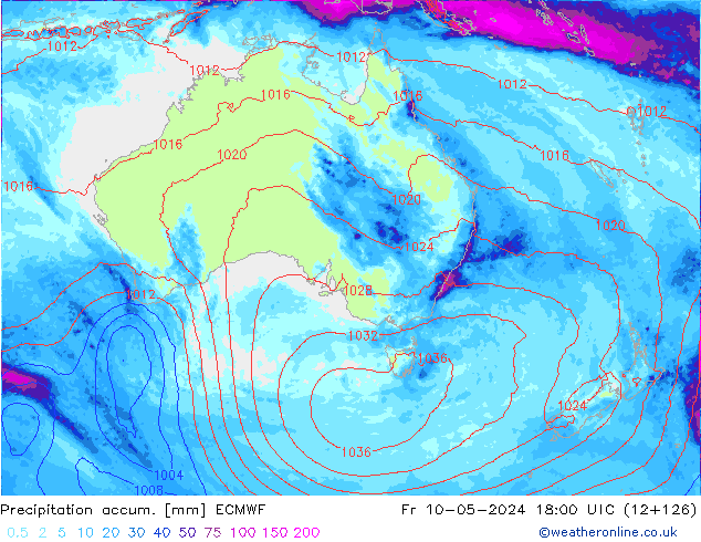 Precipitation accum. ECMWF  10.05.2024 18 UTC