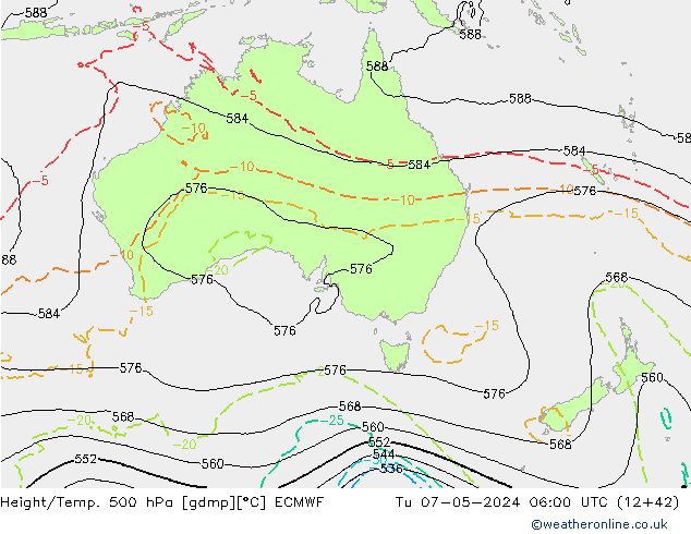 Z500/Rain (+SLP)/Z850 ECMWF Tu 07.05.2024 06 UTC