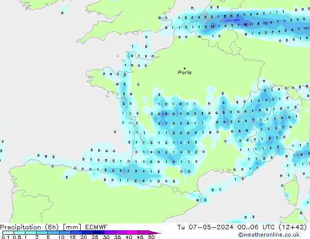 Z500/Rain (+SLP)/Z850 ECMWF mar 07.05.2024 06 UTC