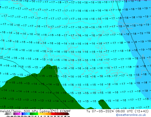 Z500/Rain (+SLP)/Z850 ECMWF mar 07.05.2024 06 UTC