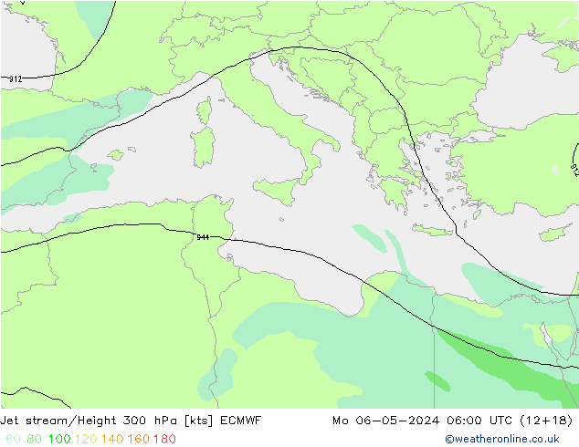 Jet Akımları ECMWF Pzt 06.05.2024 06 UTC