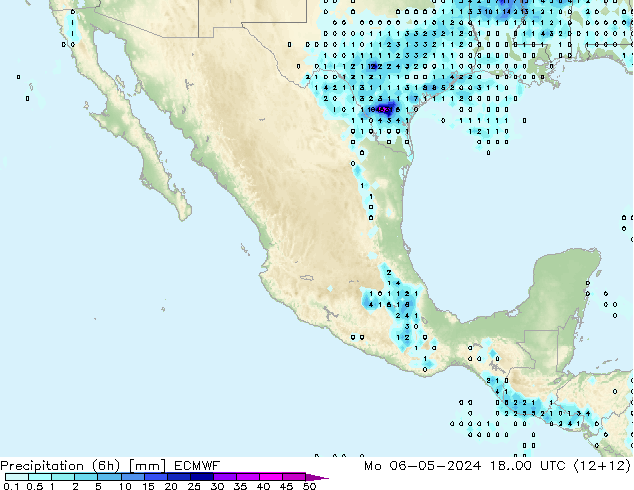 Z500/Rain (+SLP)/Z850 ECMWF lun 06.05.2024 00 UTC