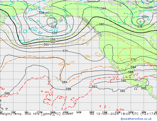 Z500/Rain (+SLP)/Z850 ECMWF ��� 12.05.2024 18 UTC