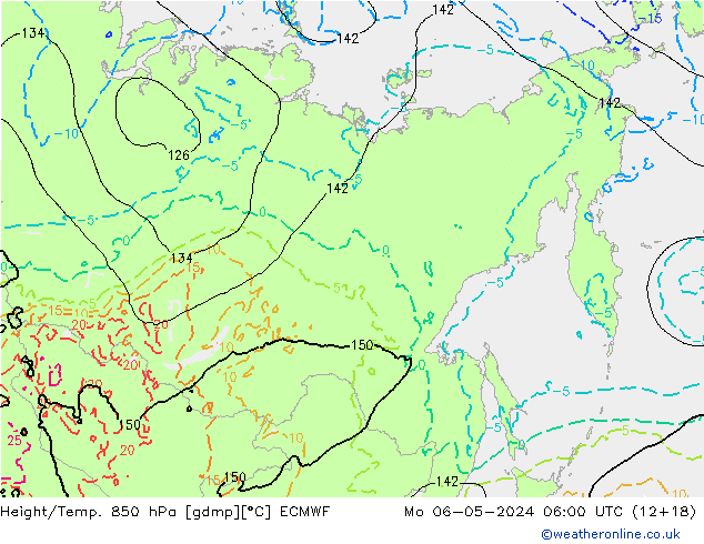 Z500/Rain (+SLP)/Z850 ECMWF  06.05.2024 06 UTC