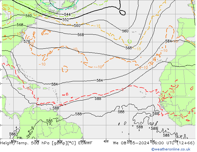 Z500/Rain (+SLP)/Z850 ECMWF śro. 08.05.2024 06 UTC